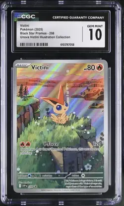 Victini *CGC 10* Illustration Rare *Unova Victini Illustration Collection* #208 - Image 1