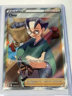 Choy 182/189 Astral Radiance Full Art Ultra Rare Holo Pokemon TCG Card NM - Image 1
