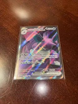 Team Rockets Nidoking EX 216/182 Destined Rivals Ultra Rare Full Art Pokemon NM - Image 1