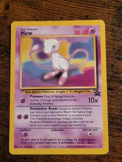 Mew 8 Wotc Promo Regular Pokemon Card LP - Image 1