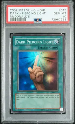 YUGIOH PSA 10 2002 Dark-Piercing Light MP1-015 Super Rare Promo *7283 - Image 1