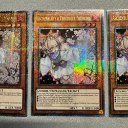 Yugioh! 3x NM/LP Ash Blossom & Joyous Spring (Quarter Century Rare) RA01-EN008 - Image 3