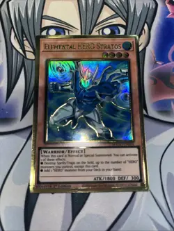 Elemental Hero Stratos Alternative Art MAGO-EN004 Ultra Rare 1st Edition - Image 1