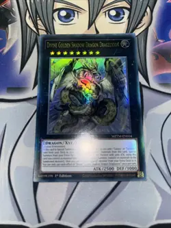 MZTM-EN014 Divine Golden Shadow Dragon Dragluxion Ultra Rare YuGiOh - Image 1