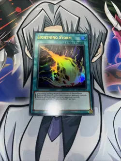 Lightning Storm Ultra Rare 1st Edition Yu-Gi-Oh! Card RA01-EN061 - Image 1
