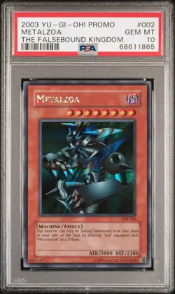 YUGIOH PSA 10 2003 Metalzoa TFK-002 Secret Rare Promo *1865 - Image 1