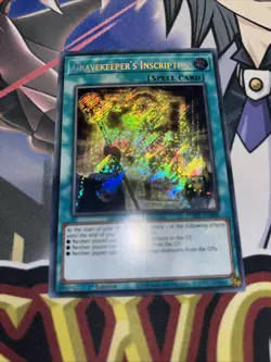PHHY-EN000 Gravekeeper's Inscription Secret Rare 1st Edition YuGiOh Card - Image 1