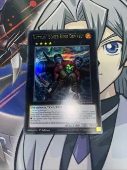 LD10-EN036 BATTLIN' BOXER KING DEMPSEY ULTRA RARE 1ST EDITION YuGiOh CARD - Image 1