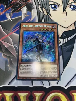 Yu-Gi-Oh Arias the Labrynth Butler AGOV-EN017 Secret Rare 1st Edition - Image 1