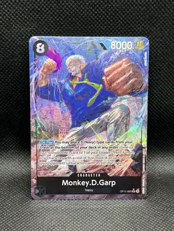 Monkey.D.Garp OP11-095 ALTERNATE ART SR A Fist Of Divine Speed One Piece Bandai - Image 3