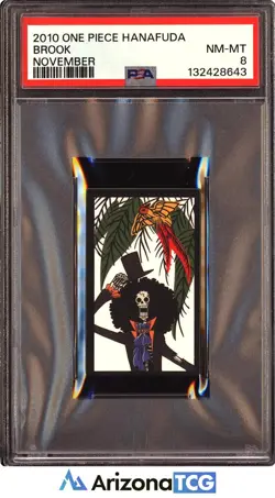 One Piece 2010 Brook November One Piece Hanafuda PSA 8 - Image 1