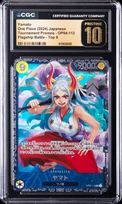 2024 ONE PIECE JAPANESE TOURNAMENT PROMOS #OP04-112 YAMATO CGC 10 PRISTINE - Image 1