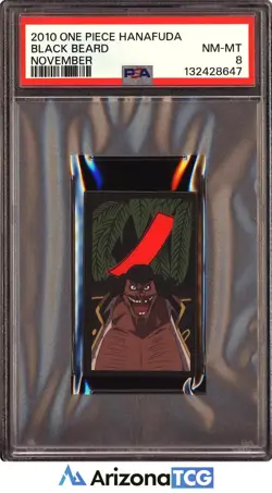 One Piece 2010 Black Beard November One Piece Hanafuda PSA 8 - Image 1