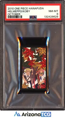 One Piece 2010 Helmeppo/Koby October One Piece Hanafuda PSA 8 - Image 1