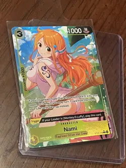 One Piece TCG Starter Deck 29: Egghead Nami ST29-008 Alt Art Foil Sleeved (Eng) - Image 1
