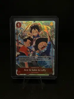 One Piece TCG Ace & Sabo & Luffy OP13-007 SR Alt Art NM - Image 4