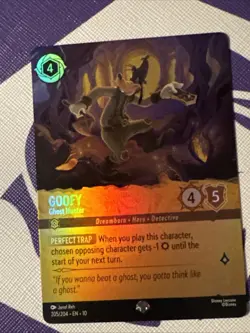 Lorcana - Goofy Ghost Hunter Epic - Whispers In The Well - 205/204 - FOIL - Image 1