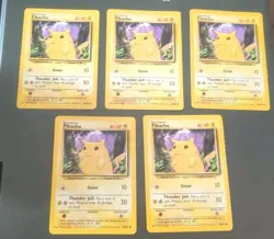 Pikachu 58/102 Unlimited Common Base Set Pokemon Card MP Vintage WOTC - Image 3