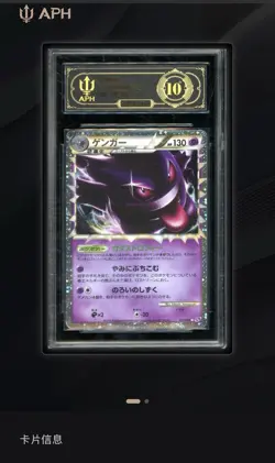 APH BLACK LABEL 10 Gengar 015/040 Lost Link Holo Rare Pokemon Card Japanese 2010 - Image 5