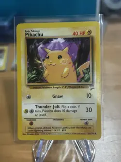 Pokemon TCG Pikachu Card 87/130 Base Set 2 - Image 1