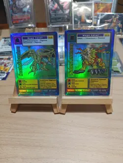 Lot Of 2 Digimon 1st Edition Holo Cards (Pack Fresh) 1999 (MEGA LEVEL) - Image 1