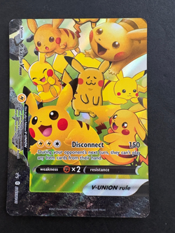 Pikachu V-Union Sword & Shield Promo SWSH141 Pokemon Card - Image 1