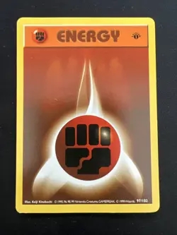 1999 Vintage Pokemon 1st Edition Base Set Shadowless Energy Cards Lot x3 - Image 5