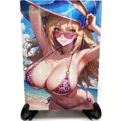 Yu-Gi-Oh! Dark Magician Girl Sexy Bikini Anime Waifu Lewd Goddess Story Art Card - Image 2