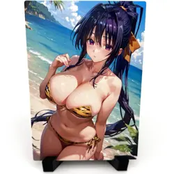 High School DxD Akeno Himejima Sexy Bikini Anime Waifu Girl Goddess Story Card - Image 1