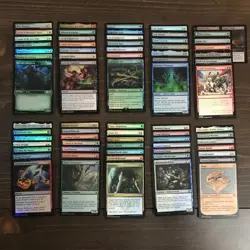 70 FOIL CARD LOT- Magic the Gathering NO DUPLICATES Various Sets NM-DMG MTG #2 - Image 1