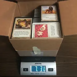 7Lbs 3oz WHITE VINTAGE BULK CARD LOT -Magic the Gathering NM-HP MTG ***READ*** - Image 1
