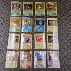🔥🔥CHECK PHOTOS, Japanese Pokemon Card Lot 16, Vintage Holos, RARE, ZAPDOS,... - Image 1