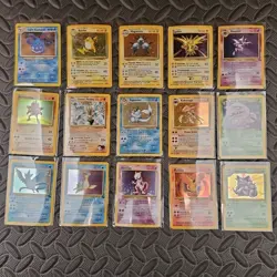 🔥🔥Pokemon Card Lot 15, Vintage Holos, Base Set, Jungle, Fossil, Mewtwo,... - Image 1