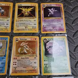 🔥🔥Pokemon Card Lot 15, Vintage Holos, Base Set, Jungle, Fossil, Mewtwo,... - Image 5