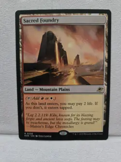 Sacred Foundry Edge of Eternities Regular MTG Card in Near Mint Condition - Image 1