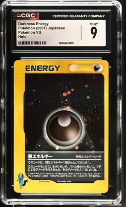 CGC 9 MINT Darkness Energy 2001 VS Series Japanese Holo Pokemon Card - Image 1