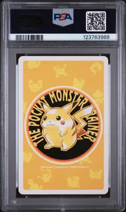 1998 POKEMON YELLOW VERSION PLAYING CARDS 6 OF SPADES #092 GASTLY PSA 10 - Image 2