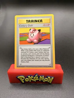 Clefairy Doll 70/102 SHADOWLESS Base Set Unlimited Rare Pokemon Card NM - Image 1