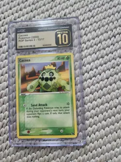 Cacnea CGC Pristine 10 POP Series 2 13/17 Pokemon Card 2005 - Image 1