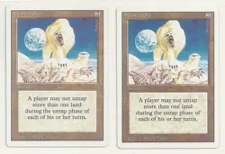 MTG REVISED: 2x NM-/LP Winter Orb Magic the Gathering Card Can Not Untap +1 Land - Image 1