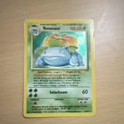 Pokemon TCG Venusaur Base Set Holo English Vintage Card 15/102 1999 - Image 2