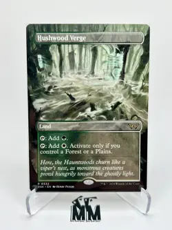 MTG Hushwood Verge ~ Duskmourn BORDERLESS R #0332 NM-M - Image 1