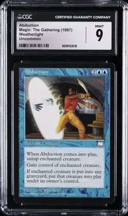 1997 MTG: WEATHERLIGHT UNCOMMON ABDUCTION CGC 9 - Image 1