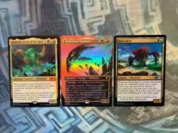 Foil Elementals- Maelstrom Wanderer Borderless Omnath Locus o/t Roil Risen Reef - Image 1