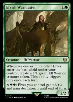 1x ELVISH WARMASTER - Jumpstart/Lord of the Rings - MTG - Magic the Gathering - Image 1
