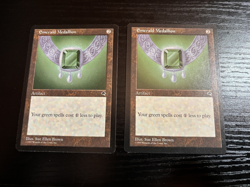 Emerald Medallion X 2 Magic the Gathering mtg played condition - Image 1