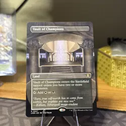 1x MTG Vault of Champions (Borderless, Foil) - Commander Masters (CMM) #667 - Image 1