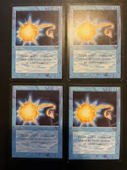 MTG- Force Spike x4 - English Legends - LP - Image 1