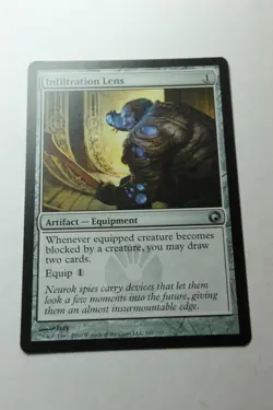 MTG Infiltration Lens x1- -Scars of Mirrodin-Lightly Played - Image 1