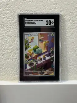 SGC 10 Bulbasaur 143/142 Illustration Rare Stellar Crown 2024 #143 Pokemon - Image 1